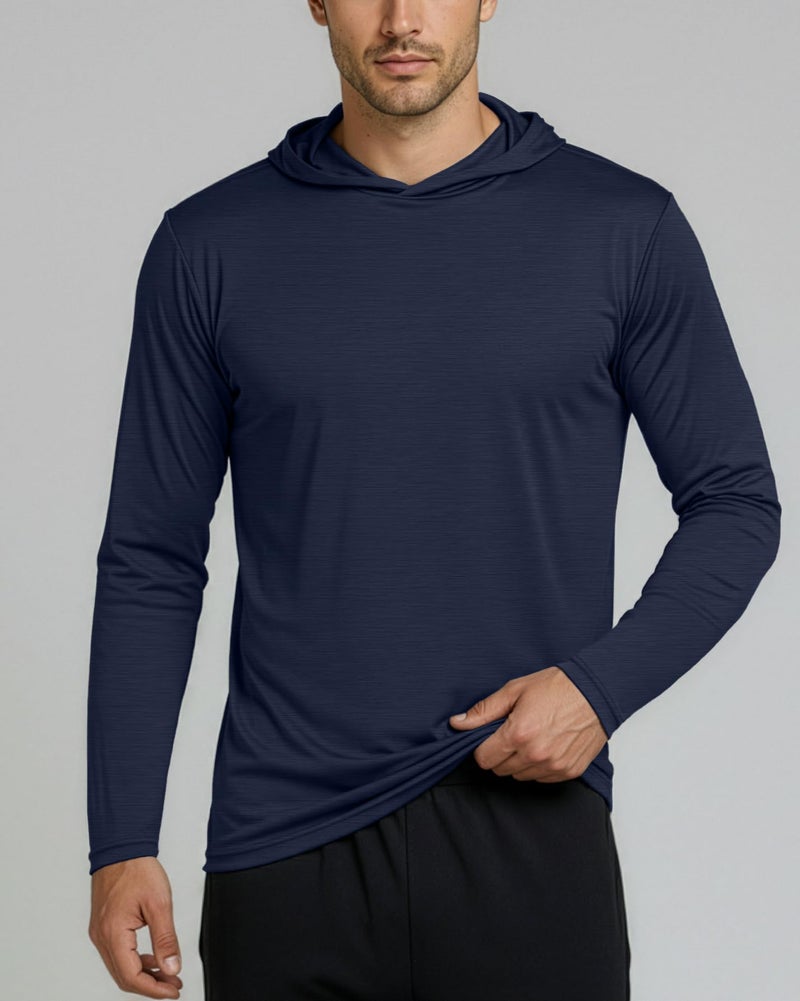 REALESSENTIALS Real Essentials 3 Pack: Men's Dry Fit Wicking Long Sleeve Fishing Active Hoodie Pullover Sweatshirt (Big & Tall)-Set 1, Small - Image 3